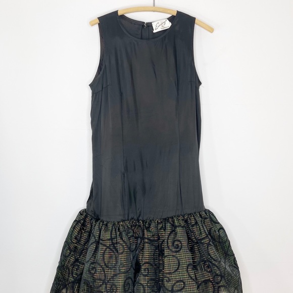 Vintage Evenings by RAUL BLANCO Designer Cocktail Evening Drop Waist Dress - Picture 4 of 15